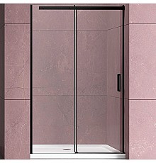 Душевая дверь Vincea Dice 120 VDS-4D120CLB профиль Черный стекло прозрачное