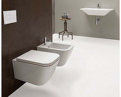 Унитаз Globo Stone STS05.BO подвесной Белый матовый без сиденья