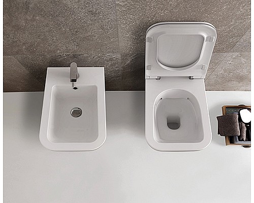 Унитаз Globo Stone STS05.BO подвесной Белый матовый без сиденья