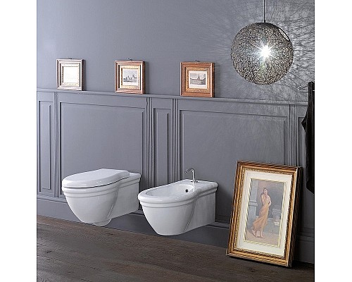 Унитаз Globo Paestum PAS03.BI подвесной без сиденья