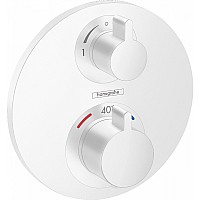 Смеситель для душа Hansgrohe Ecostat S 15758700 с термостатом Белый матовый