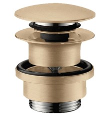 Донный клапан Hansgrohe click-clack Шлифованная бронза