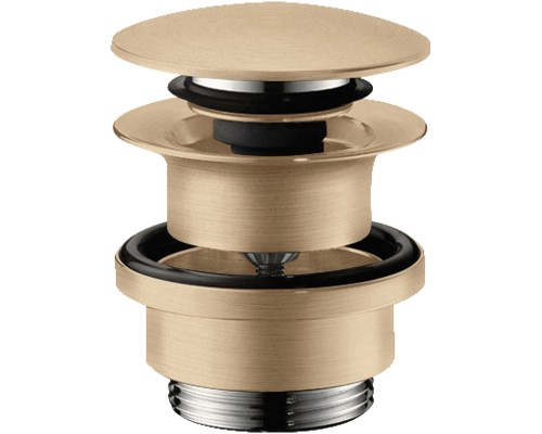 Донный клапан Hansgrohe click-clack Шлифованная бронза