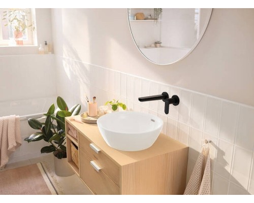 Смеситель для раковины Hansgrohe Rebris S Черный матовый