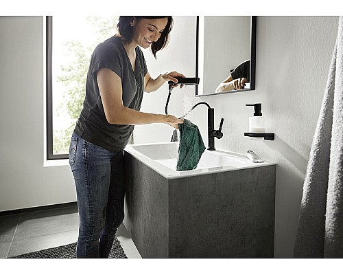 Смеситель для раковины Hansgrohe Finoris 76063670 Черный матовый