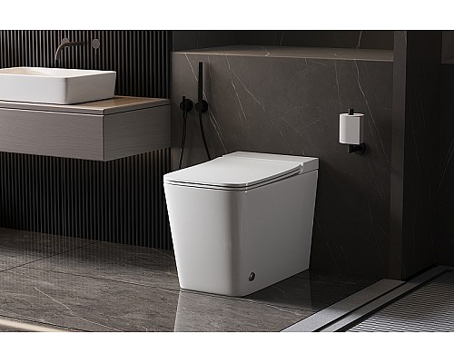 Унитаз Abber Rechteck AC1213P приставной с сиденьем Микролифт