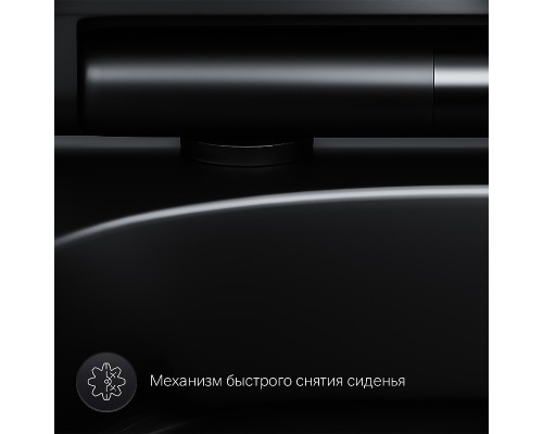 Комплект унитаза с инсталляцией AM.PM Spirit Черный матовый с сиденьем Микролифт с Черной глянцевой клавишей смыва с гигиеническим душем и ?