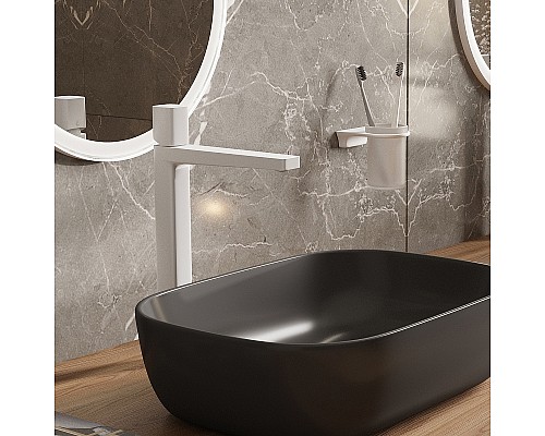 Смеситель для раковины WasserKRAFT Saale 9503H Белый матовый