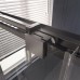 Душевая дверь Veconi Premium Trento PTD-30GR 120 профиль Брашированный графит стекло прозрачное