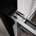 Душевая дверь Veconi Premium Trento PTD-30GR 120 профиль Брашированный графит стекло прозрачное