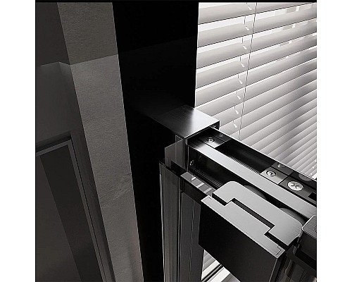 Душевая дверь Veconi Premium Trento PTD-30GR 150 PTD30-GR-150-01-C4 профиль Брашированный графит стекло прозрачное