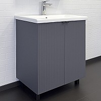 Тумба с раковиной Comforty Лима 70 00-00013686 Антрацит