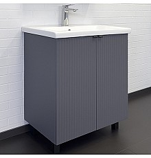 Тумба с раковиной Comforty Лима 70 00-00013686 Антрацит