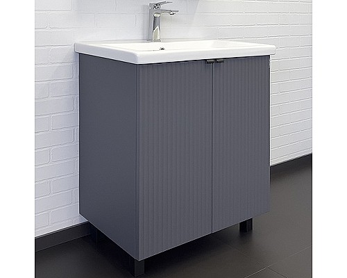 Тумба с раковиной Comforty Лима 70 00-00013686 Антрацит