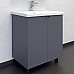 Тумба с раковиной Comforty Лима 70 00-00013686 Антрацит