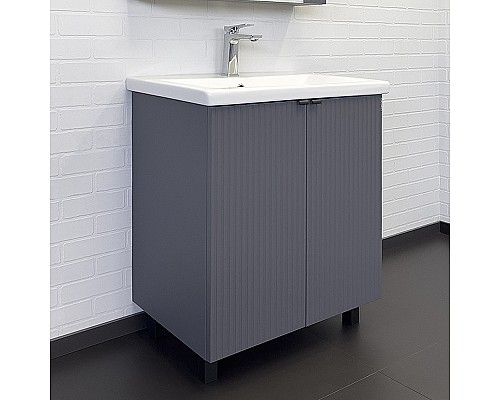 Тумба с раковиной Comforty Лима 70 00-00013686 Антрацит