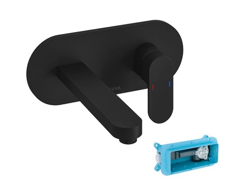 Смеситель для раковины Ravak Chrome CR 019.20BL X070430 Черный матовый