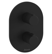 Смеситель для душа Ravak Chrome CR 063.20BL с термостатом Черный матовый