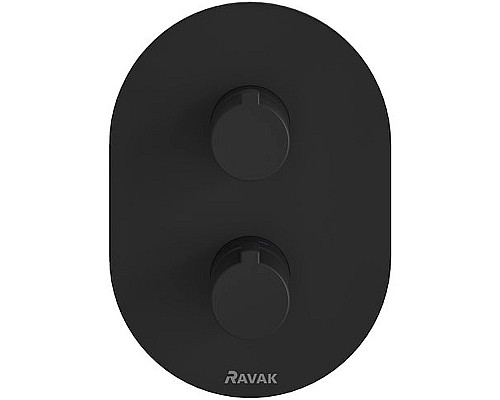 Смеситель для душа Ravak Chrome CR 063.20BL X070432 с термостатом Черный матовый