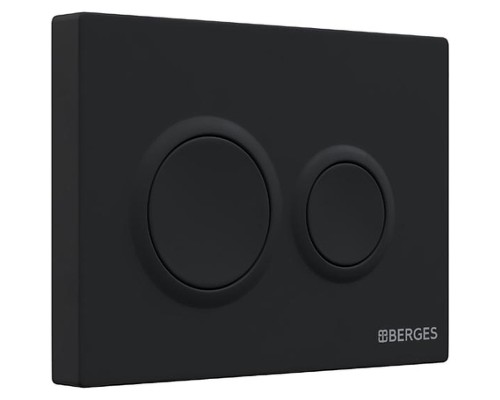 Комплект унитаза с инсталляцией Berges Novum O5 с сиденьем Микролифт и Черной Soft Touch клавишей смыва