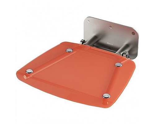 Сиденье для душа Ravak Ovo-B II Orange B8F0000053 Прозрачно-оранжевое Нержавеющая сталь