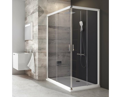 Душевая дверь Ravak Blix BLRV2K-120 1XVG0100ZH профиль Белый стекло Графит