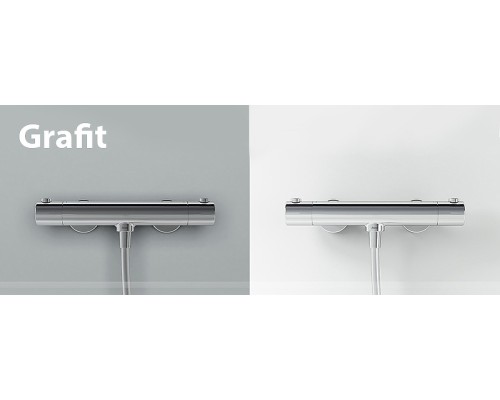 Душевая дверь Ravak Blix BLRV2K-120 1XVG0100ZH профиль Белый стекло Графит