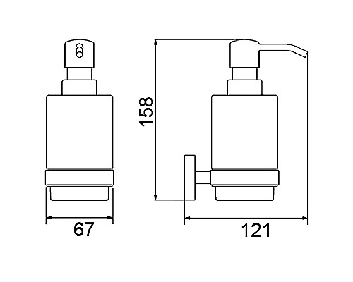 Дозатор для жидкого мыла Timo Saona 13039/00 Хром