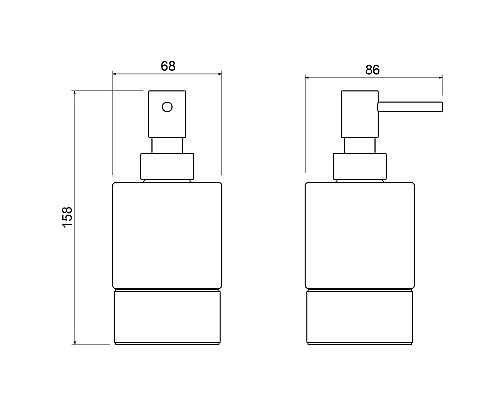 Дозатор для жидкого мыла Timo Saona 13239/00 Хром