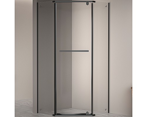 Душевой уголок RGW Passage PA-82B 100x100 41088200-14 профиль Черный стекло прозрачное