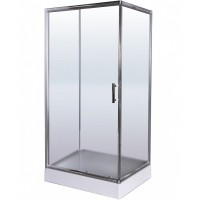 Душевой уголок Esbano ESR-8022 100x80 профиль Хром стекло рифленое