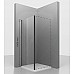 Душевая стенка RGW Z-050-1B 120 352205112-14 профиль Черный стекло прозрачное