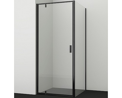 Душевой уголок WasserKRAFT Elbe 80x100 74P29 профиль Черный стекло прозрачное