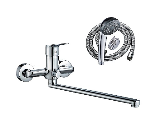 Смеситель для ванны WesnaArt Nova NOV03-320 универсальный Хром