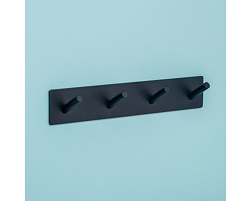 Вешалка для полотенец Bemeta Easy 163106290 Черная матовая