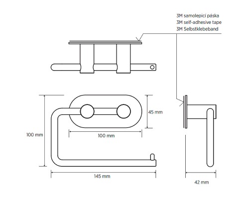 Держатель туалетной бумаги Bemeta Easy 163112025 Нержавеющая сталь матовая