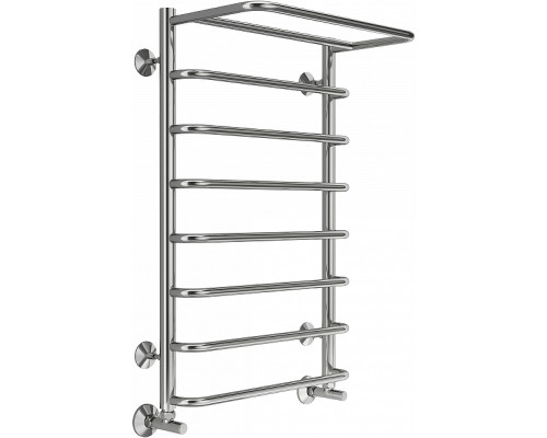 Водяной полотенцесушитель Terminus Полка П8 500x800 4670078530295 с полкой Хром, нижнее подключение, G 1/2" ВР