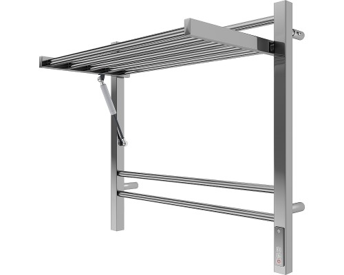 Электрический полотенцесушитель Terminus Горизонт П8 600х600 4670078543424 с полкой Хром