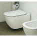 Комплект унитаза с инсталляцией Ideal Standard Tesi Aqua Blade с сиденьем Микролифт и Черной матовой клавишей смыва