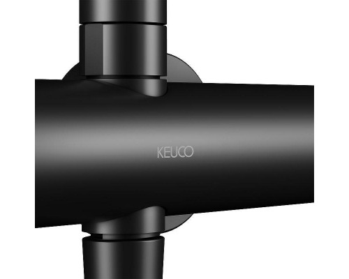 Душевая система Keuco Plan Blue с термостатом Черная матовая