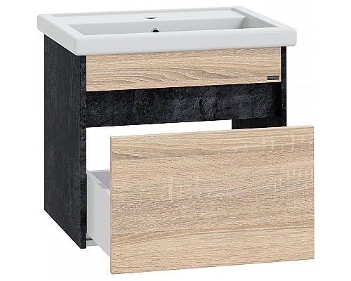 Тумба под раковину СанТа Мира 60 700354 подвесная Янтарное дерево