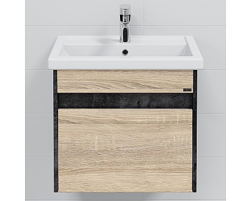 Тумба под раковину СанТа Мира 60 700354 подвесная Янтарное дерево