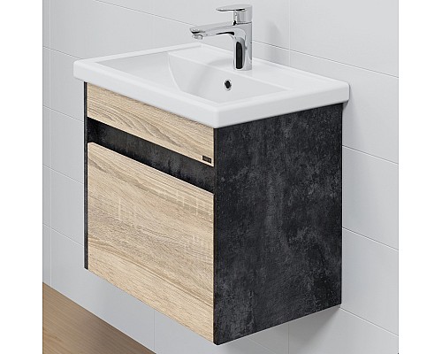 Тумба под раковину СанТа Мира 60 700354 подвесная Янтарное дерево