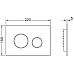 Клавиша смыва Tece Loop 2.0 9240924 для унитаза Черная глянцевая