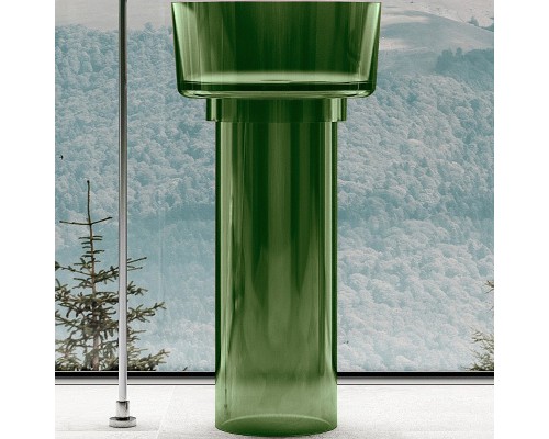 Раковина Abber Kristall 45 AT2702Emerald Зеленая