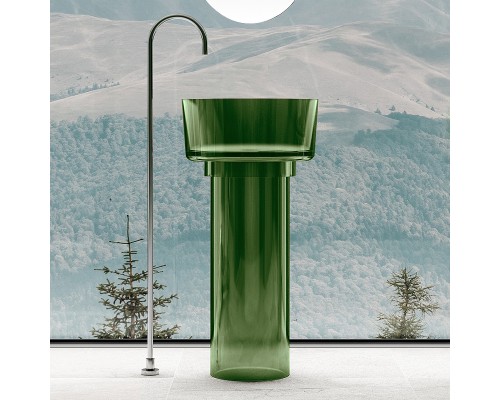 Раковина Abber Kristall 45 AT2702Emerald Зеленая