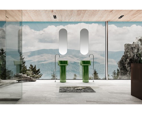 Раковина Abber Kristall 45 AT2702Emerald Зеленая