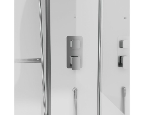 Душевая кабина Black&White Galaxy G8890 160х85 889000 с паром без гидромассажа