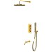 Душевая система Whitecross Y gold YSET11GL с термостатом Золото