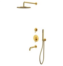 Душевая система Whitecross Y brushed gold YSET07GLB Брашированное золото